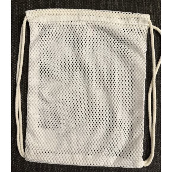 Brand New Thom Browne Mesh Gym Bag / Drawstring Backpack, White. Yours for? - Picture 3 of 4